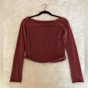 Brandy Melville Boat Neck Long Sleeve